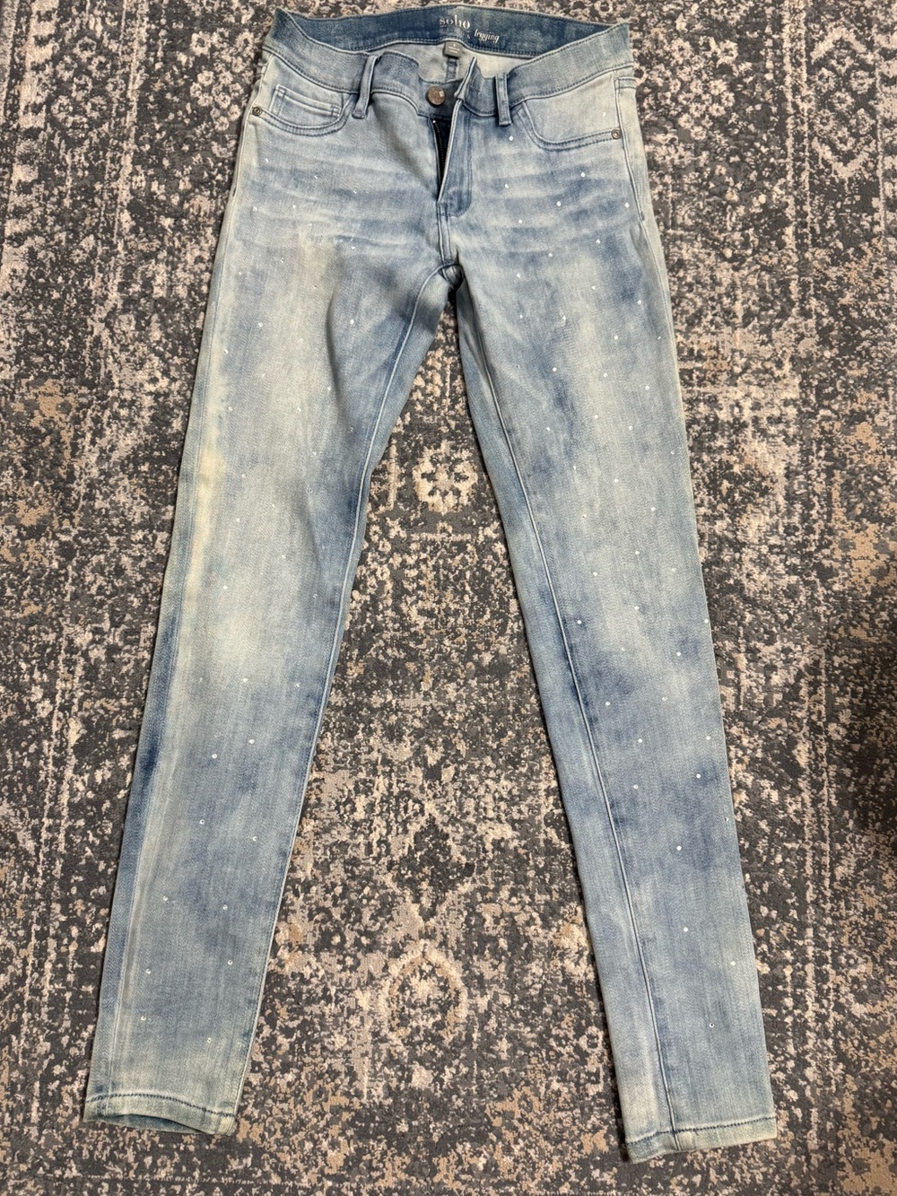 NY&C studded blue jeggings